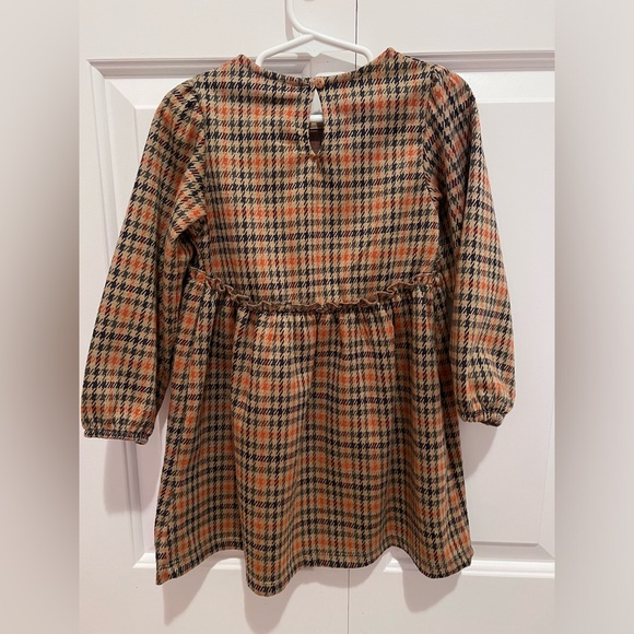 Zara Trendy Brown Toddler Dress - Size 3/4 Years Old - Picture 2 of 4